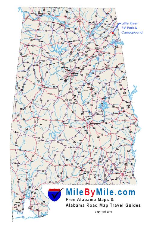 Alabama State Highway Map